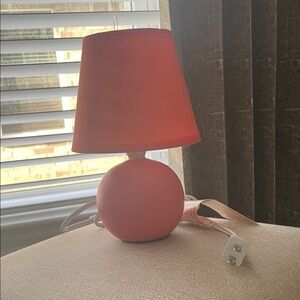 Orange Table Lamp - Compact Home Accent